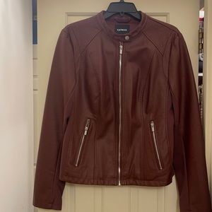 Express Moto Jacket, faux leather.